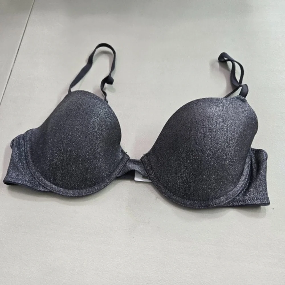 Victoria Secret PINK Women Bra 34C Gray Demi Wear Everywhere‎ Underwire